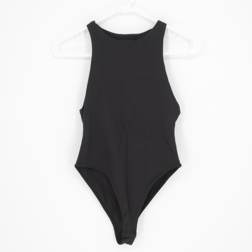 Zara Women's Black Sleeveless Bodysuit Solid Stretch One Piece Size S